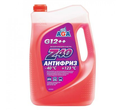 Антифриз, готовый к применению, красный, -40С, 5 кг, G-12++ AGA002Z ЧЗ