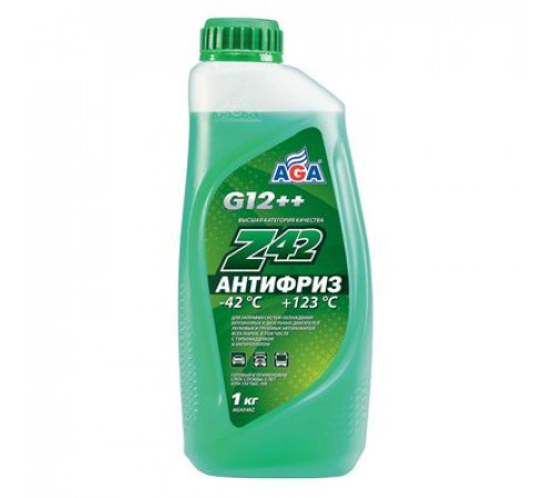 Антифриз, готовый к применению, зеленый, -42С, 1 кг, G-12++ AGA048Z ЧЗ