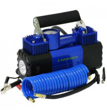 Компрессор МАЯКАВТО AC615ma 2-поршневой,усиленный, с LED фонарем,в кейсе