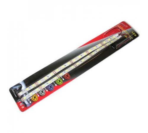 Полоса светодиодная 18 SMD 5050 30см красная ( белая основ.),(блистер 2шт) М5