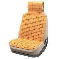 Накидка на сиденье Nova Bright с подголовником (бамбуковые плоские  пластины)110х41см