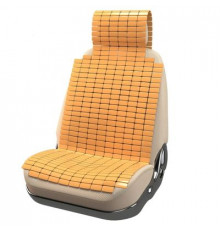 Накидка на сиденье Nova Bright с подголовником (бамбуковые плоские  пластины)110х41см