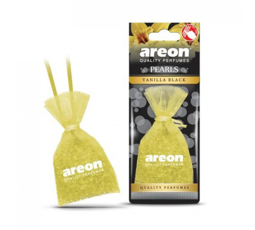 Ароматизатор AREON мешочек PEARLS Vanilla Black(Ваниль и Черный кристалл)~