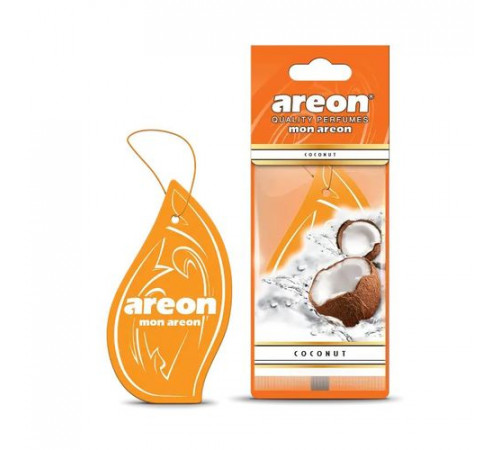 Ароматизатор AREON бумажный MON Coconut(Кокос)~
