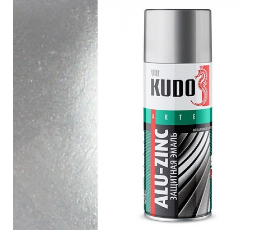 Краска универсальная защитная алюминиево-цинковая KUDO аэрозоль 520мл