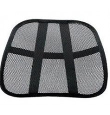 Поддержка поясничная "Nova Bright" сетчатая с массажером, чёрная (40х39см)