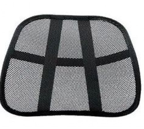 Поддержка поясничная "Nova Bright" сетчатая с массажером, чёрная (40х39см)