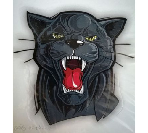 Наклейка Пантера-морда 12х12см