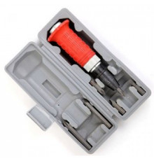 Отвертка ударная 160мм с красной обезин.ручкой,6 насадок,пластик бокс ЕРМАК