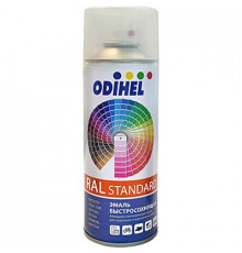 Краска универсальная Odihel алкидная цинково-желтый(RAL 1018) аэр. 520мл_