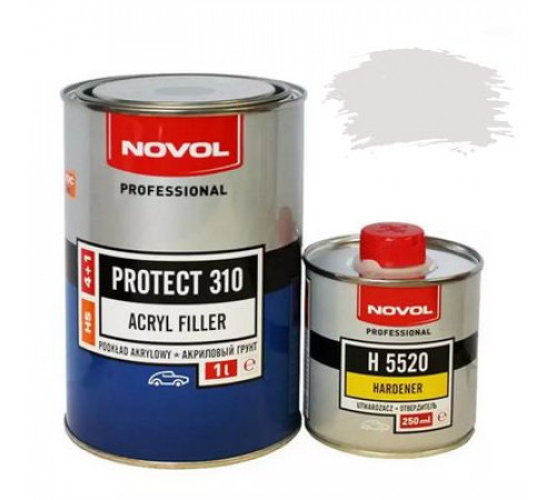 Грунт акриловый Novol +отв 310 1л+0,2л белый