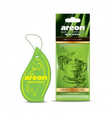Ароматизатор AREON бумажный MON Green Tea&Lime(Зеленый Чай-Лайм)~