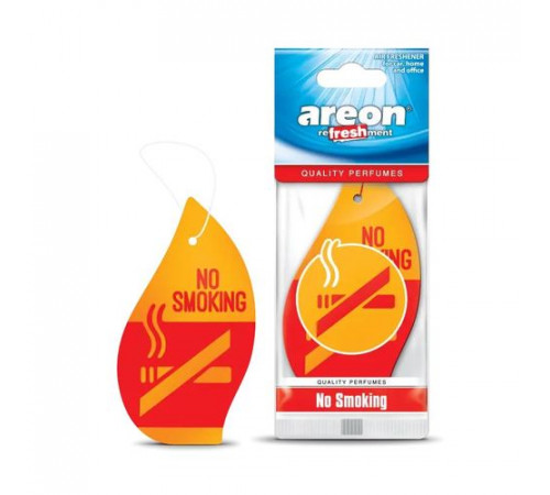 Ароматизатор AREON бумажный CLASSIC REFRESHMENT No Smoking(Антитабак)~