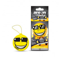 Ароматизатор AREON бумажный SMILE RING (Black Crystal/Черный Кристалл)~