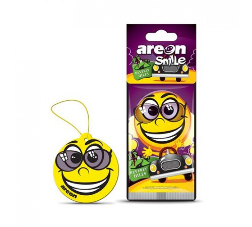 Ароматизатор AREON бумажный SMILE RING (Beverly Hills/Беверли Хиллс)~