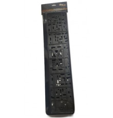 Рамка под номер ZIZAY без надписи черная комплект 2штуки