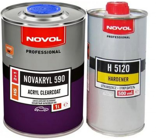 ЛАК NOVOL HS 590 с керам. добавкой + отвердитель 1л+0,5л. 2+1