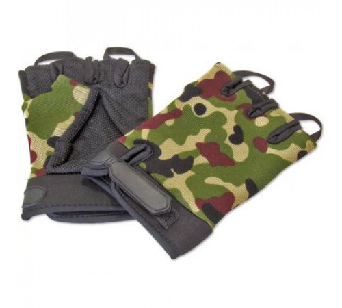 Перчатки  туристические "СЛЕДОПЫТ", хаки, без пальцев, размер XL