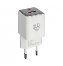 Сетевое зарядное устройство Safe, 30 Вт, USB-A+C, белый