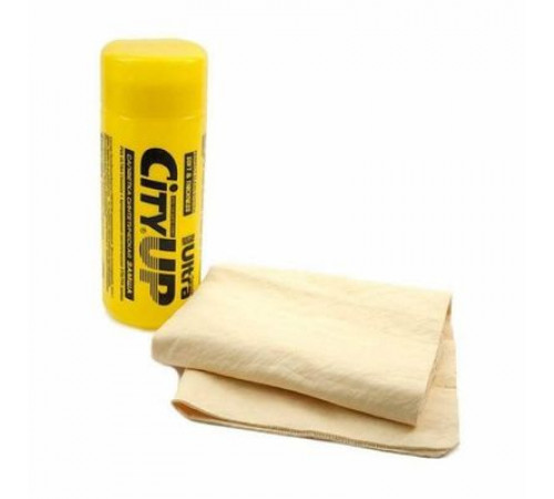 Салфетка замша большая CA-221 в тубусе City UP 64*43см