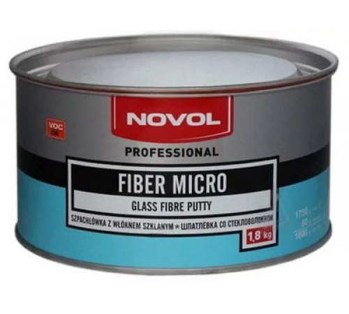 Шпатлевка NOVOL FIBER MIKRO 1.8кг №1235