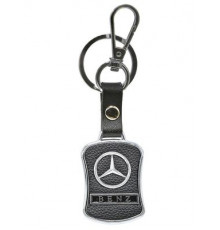 Брелок металл,кожа Мерседес BKN 004_