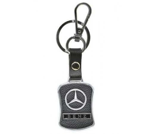 Брелок металл,кожа Мерседес BKN 004_