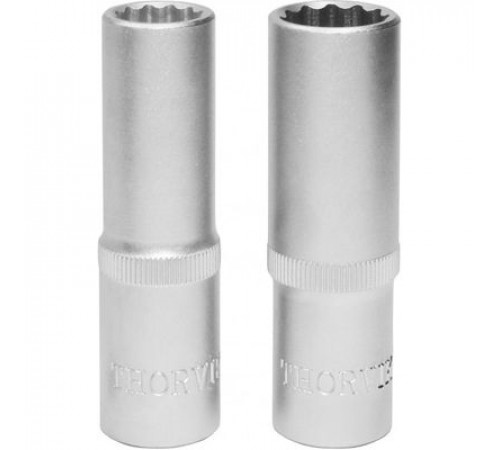 Головка 17 мм 1/2 12-ти гранная удлиненная / THORVIK
