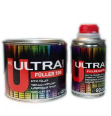 Грунт акриловый Novol+отв. 100 ULTRA FULLER 5+1  0,4л+0,08л серый