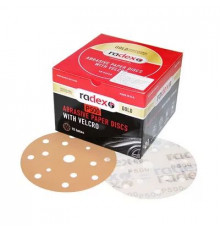 Круг абразивный GOLD д.150мм 15 отв Р 220 RADEX