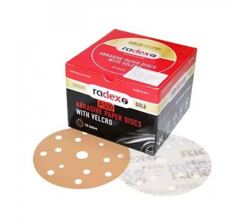 Круг абразивный GOLD д.150мм 15 отв Р 400 RADEX