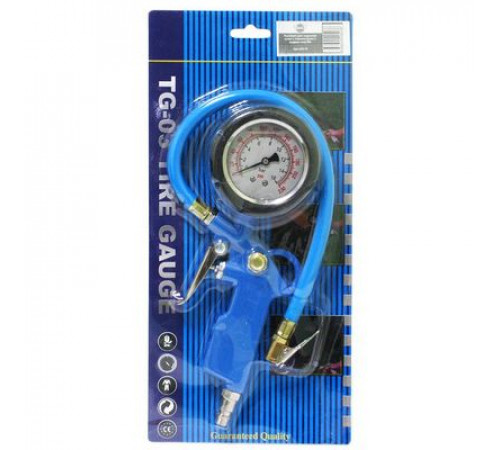Пистолет для накачивания шин с манометром ( с жидкостью)  М5
