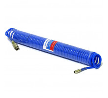 Шланг PU спиральный 10мх8ммх5мм с быстросъемами МАЯКАВТО