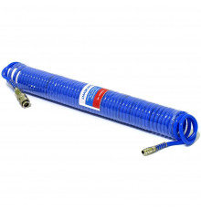 Шланг PU спиральный 10мх8ммх5мм с быстросъемами МАЯКАВТО