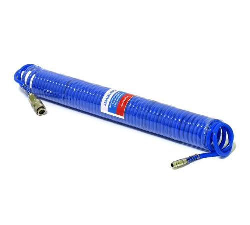 Шланг PU спиральный 10мх8ммх5мм с быстросъемами МАЯКАВТО