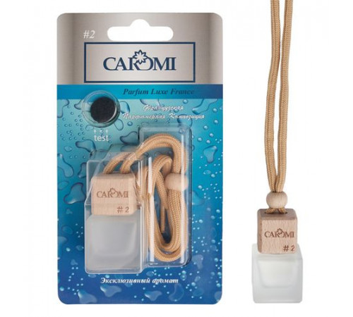 Ароматизатор CAROMI бутылочка с дер. крышкой Bl-Aqva Original (Бергамот-дыня-мята) #2 6мл~