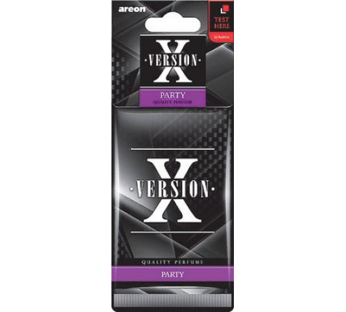 Ароматизатор AREON бумажный X-VER PARTY (Вечеринка) ~