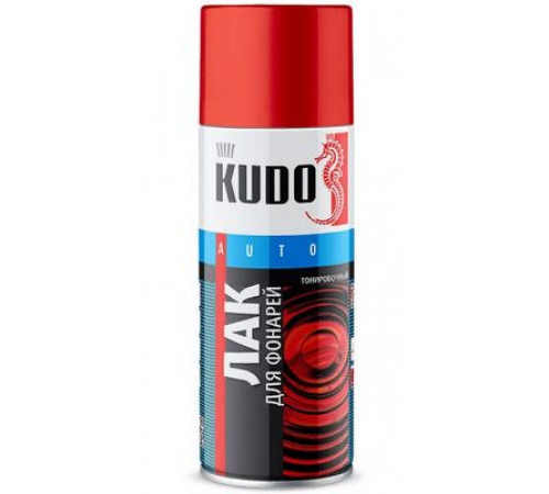 Лак для тонировки фонарей черный KUDO аэрозоль 520мл