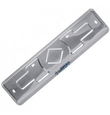 Рамка под номер нерж.сталь рельеф OPEL