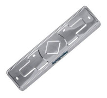 Рамка под номер нерж.сталь рельеф RENAULT