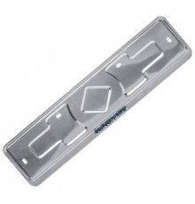 Рамка под номер нерж.сталь рельеф RENAULT