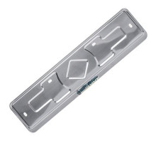 Рамка под номер нерж.сталь рельеф SKODA