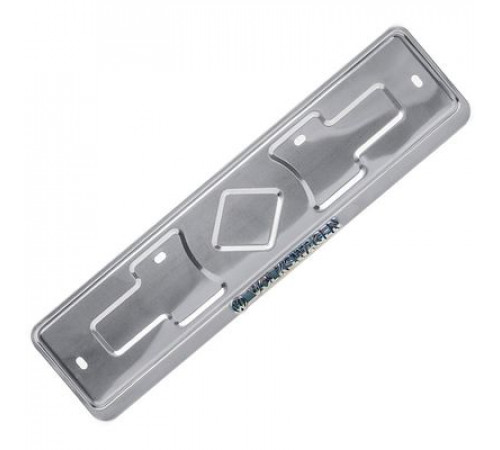 Рамка под номер нерж.сталь рельеф VOLKSWAGEN