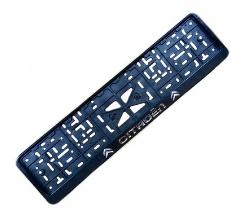 Рамка под номер рельеф CITROEN серебро