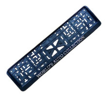 Рамка под номер рельеф COLLECTION серебро