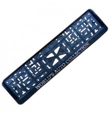 Рамка под номер рельеф COLLECTION серебро