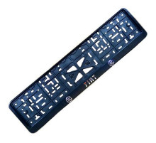 Рамка под номер рельеф FIAT серебро