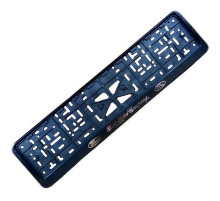 Рамка под номер рельеф FORD серебро