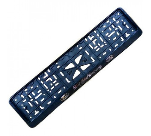 Рамка под номер рельеф FORD серебро