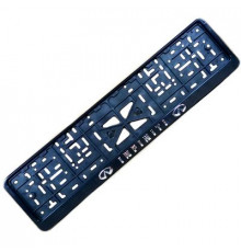 Рамка под номер рельеф INFINITI серебро